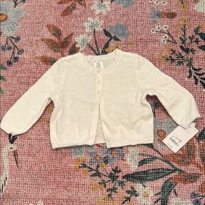 White Button-Up Cardigan